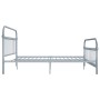 Estructura de cama de metal gris 180x200 cm de vidaXL, Camas y somieres - Ref: Foro24-284509, Precio: 120,03 €, Descuento: %