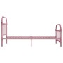 Estructura de cama de metal rosa 90x200 cm de vidaXL, Camas y somieres - Ref: Foro24-284510, Precio: 143,47 €, Descuento: %