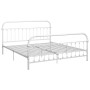 Estructura de cama de metal blanco 180x200 cm de vidaXL, Camas y somieres - Ref: Foro24-284497, Precio: 142,99 €, Descuento: %