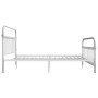 Estructura de cama de metal blanco 180x200 cm de vidaXL, Camas y somieres - Ref: Foro24-284497, Precio: 142,99 €, Descuento: %