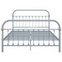 Estructura de cama de metal gris 160x200 cm de vidaXL, Camas y somieres - Ref: Foro24-284508, Precio: 131,09 €, Descuento: %