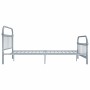 Estructura de cama de metal gris 160x200 cm de vidaXL, Camas y somieres - Ref: Foro24-284508, Precio: 131,09 €, Descuento: %