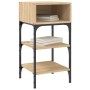 Mesita noche 2 uds madera ingeniería roble Sonoma 35x34,5x70 cm de vidaXL, Mesitas de noche - Ref: Foro24-825886, Precio: 43,...