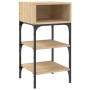 Mesita noche 2 uds madera ingeniería roble Sonoma 35x34,5x70 cm de vidaXL, Mesitas de noche - Ref: Foro24-825886, Precio: 43,...