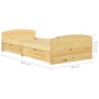 Bettgestell mit 2 Schubladen aus massivem Kiefernholz 90x200 cm von vidaXL, Betten und Lattenroste - Ref: Foro24-322154, Prei...