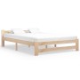 Estructura de cama de madera maciza de pino 160x200 cm de vidaXL, Camas y somieres - Ref: Foro24-321995, Precio: 144,80 €, De...