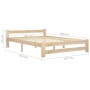 Estructura de cama de madera maciza de pino 160x200 cm de vidaXL, Camas y somieres - Ref: Foro24-321995, Precio: 144,80 €, De...