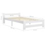 Estructura de cama de madera maciza de pino blanca 90x200 cm de vidaXL, Camas y somieres - Ref: Foro24-321998, Precio: 81,02 ...