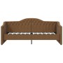 Brown fabric USB sofa bed 90x200 cm by vidaXL, Beds and slatted bases - Ref: Foro24-337187, Price: 212,73 €, Discount: %