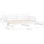 Removable sofa bed solid white pine wood 2x(90x200) cm by vidaXL, Beds and slatted bases - Ref: Foro24-3083660, Price: 449,99...