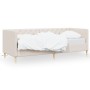 Cream fabric USB sofa bed 90x200 cm by vidaXL, Beds and slatted bases - Ref: Foro24-337243, Price: 257,68 €, Discount: %