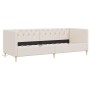 Cream fabric USB sofa bed 90x200 cm by vidaXL, Beds and slatted bases - Ref: Foro24-337243, Price: 257,68 €, Discount: %