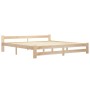 Estructura de cama madera maciza de pino 200x200 cm de vidaXL, Camas y somieres - Ref: Foro24-321997, Precio: 111,26 €, Descu...