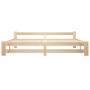 Estructura de cama madera maciza de pino 200x200 cm de vidaXL, Camas y somieres - Ref: Foro24-321997, Precio: 111,26 €, Descu...