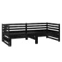 Removable sofa bed solid black pine wood 2x(90x200) cm by vidaXL, Beds and slatted bases - Ref: Foro24-3083713, Price: 245,99...