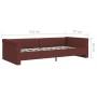 Sofá cama USB tela morada 90x200 cm de vidaXL, Camas y somieres - Ref: Foro24-337200, Precio: 229,11 €, Descuento: %