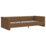 Brown fabric USB sofa bed 90x200 cm by vidaXL, Beds and slatted bases - Ref: Foro24-337197, Price: 485,89 €, Discount: %