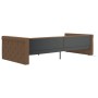 Brown fabric USB sofa bed 90x200 cm by vidaXL, Beds and slatted bases - Ref: Foro24-337197, Price: 485,89 €, Discount: %