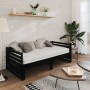 Removable sofa bed solid black pine wood 2x(90x200) cm by vidaXL, Beds and slatted bases - Ref: Foro24-3083673, Price: 407,94...