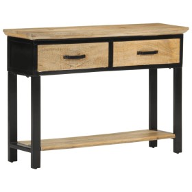 Solid rough mango wood console table 110x30x75 cm by vidaXL, Side tables - Ref: Foro24-351618, Price: 221,99 €, Discount: %