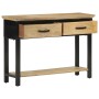 Mesa consola madera maciza de mango rugosa 110x30x75 cm de vidaXL, Mesas auxiliares - Ref: Foro24-351618, Precio: 221,16 €, D...