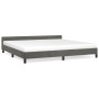 Estructura cama con cabecero terciopelo gris oscuro 200x200 cm de vidaXL, Camas y somieres - Ref: Foro24-347592, Precio: 125,...