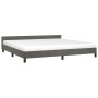 Estructura cama con cabecero terciopelo gris oscuro 200x200 cm de vidaXL, Camas y somieres - Ref: Foro24-347592, Precio: 125,...