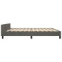 Estructura cama con cabecero terciopelo gris oscuro 200x200 cm de vidaXL, Camas y somieres - Ref: Foro24-347592, Precio: 125,...