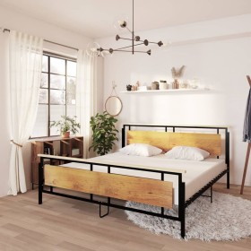 Metal bed frame 200x200 cm by vidaXL, Beds and slatted bases - Ref: Foro24-324875, Price: 175,15 €, Discount: %