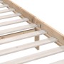 Solid pine wood bed frame 140x190 cm by vidaXL, Beds and slatted bases - Ref: Foro24-810127, Price: 92,32 €, Discount: %