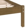 Estructura de cama madera maciza King marrón miel 150x200 cm de vidaXL, Camas y somieres - Ref: Foro24-810025, Precio: 108,75...