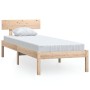 Solid pine wood bed frame 100x200 cm by vidaXL, Beds and slatted bases - Ref: Foro24-810137, Price: 62,04 €, Discount: %