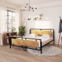 Estructura de cama de metal 180x200 cm de vidaXL, Camas y somieres - Ref: Foro24-324874, Precio: 159,44 €, Descuento: %