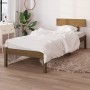 Honey brown single pine wood bed frame 90x190 cm by vidaXL, Beds and slatted bases - Ref: Foro24-810115, Price: 100,99 €, Dis...