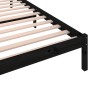 Solid black pine wood bed frame 100x200 cm by vidaXL, Beds and slatted bases - Ref: Foro24-810424, Price: 91,10 €, Discount: %