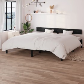 Solid pine wood bed frame 200x200 cm by vidaXL, Beds and slatted bases - Ref: Foro24-810171, Price: 91,99 €, Discount: %