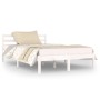 Estructura de cama madera maciza de pino blanco 120x200 cm de vidaXL, Camas y somieres - Ref: Foro24-810426, Precio: 87,34 €,...