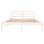 Solid white pine wood bed frame 120x200 cm by vidaXL, Beds and slatted bases - Ref: Foro24-810426, Price: 87,83 €, Discount: %