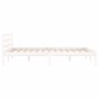 Estructura de cama madera maciza de pino blanco 120x200 cm de vidaXL, Camas y somieres - Ref: Foro24-810426, Precio: 87,34 €,...