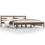 Honey brown solid pine wood bed frame 180x200 cm by vidaXL, Beds and slatted bases - Ref: Foro24-810448, Price: 132,29 €, Dis...