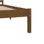 Estructura de cama madera maciza de pino marrón miel 180x200 cm de vidaXL, Camas y somieres - Ref: Foro24-810448, Precio: 132...