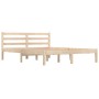 Estructura de cama madera maciza de pino 120x190 cm de vidaXL, Camas y somieres - Ref: Foro24-810400, Precio: 88,22 €, Descue...