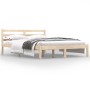 Estructura de cama madera maciza de pino 120x190 cm de vidaXL, Camas y somieres - Ref: Foro24-810400, Precio: 88,22 €, Descue...