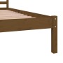 Estructura de cama madera maciza de pino marrón miel 120x190 cm de vidaXL, Camas y somieres - Ref: Foro24-810403, Precio: 122...