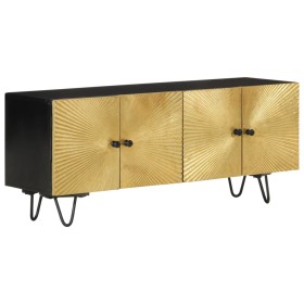 Solid mango wood TV cabinet 110x30x45 cm by vidaXL, TV Furniture - Ref: Foro24-351625, Price: 292,99 €, Discount: %