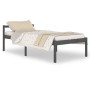 Cama para personas mayores madera maciza pino gris 100x200 cm de vidaXL, Camas y somieres - Ref: Foro24-810606, Precio: 87,99...