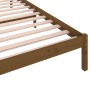 Estructura cama madera maciza de pino marrón miel 100x200 cm de vidaXL, Camas y somieres - Ref: Foro24-810423, Precio: 89,88 ...