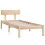 Solid pine wood bed frame 90x190 cm by vidaXL, Beds and slatted bases - Ref: Foro24-810112, Price: 63,67 €, Discount: %