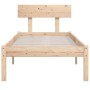 Solid pine wood bed frame 90x190 cm by vidaXL, Beds and slatted bases - Ref: Foro24-810112, Price: 63,67 €, Discount: %