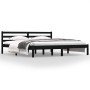 Estructura de cama madera maciza de pino negro 180x200 cm de vidaXL, Camas y somieres - Ref: Foro24-810449, Precio: 121,57 €,...